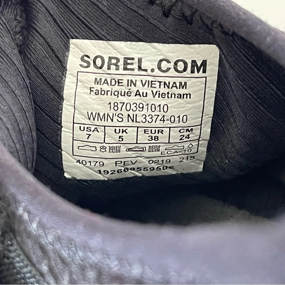 Sorel Shoes Kinetic Sneaker Trainer Casual Active Gorpcore Sporty Black 7